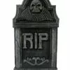 16 Inch RIP Skull Tombstone