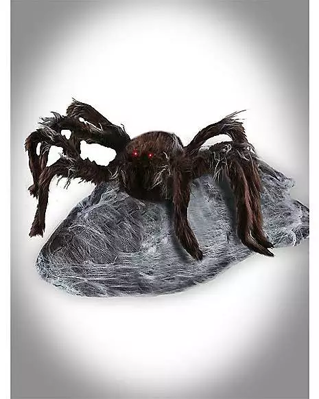 21 Inch LED Black Jumping Spider Animatronic 21 Inch LED Black Jumping Spider Animatronic -Cosplay Shop 01174804 c 1