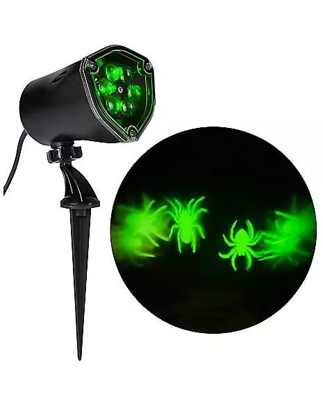 Whirl-A-Motion LED Green Spiders Projection Spot Light Whirl-A-Motion LED Green Spiders Projection Spot Light -Cosplay Shop 01306455 a