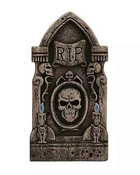 Light Up Skull Tombstone Light Up Skull Tombstone -Cosplay Shop 01317924 a