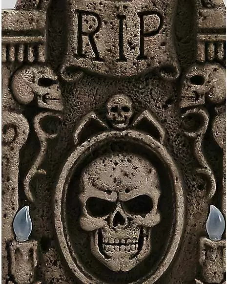 Light Up Skull Tombstone Light Up Skull Tombstone -Cosplay Shop 01317924 b