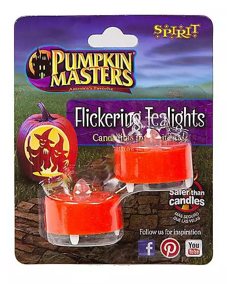 Flickering Pumpkin Tealights Flickering Pumpkin Tealights -Cosplay Shop 01319318 a