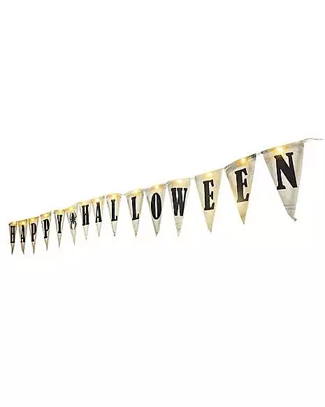 Light-Up Happy Halloween Banner Light-Up Happy Halloween Banner -Cosplay Shop 01353960 d