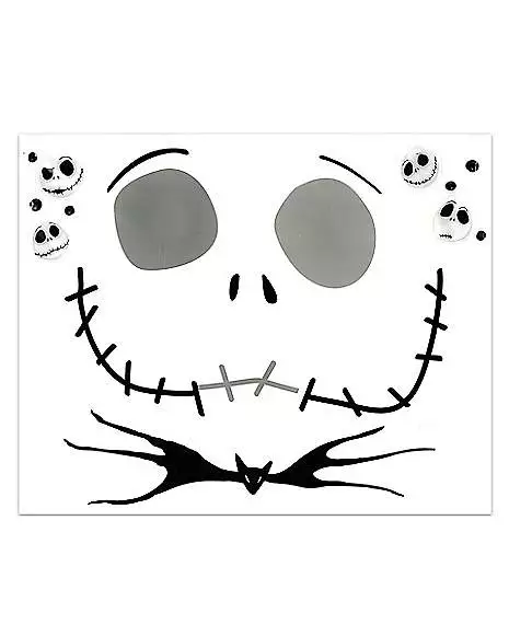 Kids Jack Skellington Face Decal - The Nightmare Before Christmas Kids Jack Skellington Face Decal - The Nightmare Before Christmas -Cosplay Shop 01409267 a