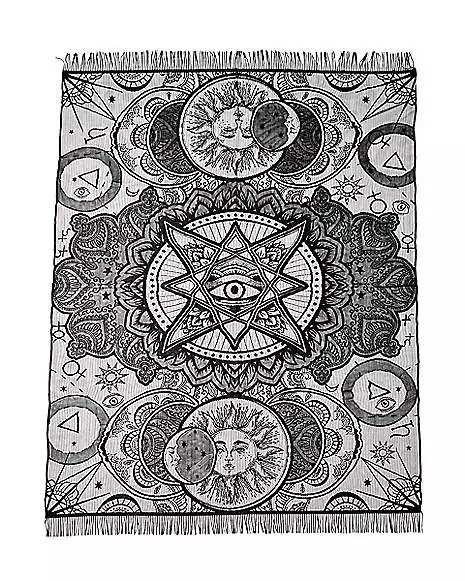 7 Ft Tarot Celestial Tablecloth 7 Ft Tarot Celestial Tablecloth -Cosplay Shop 01414036 a