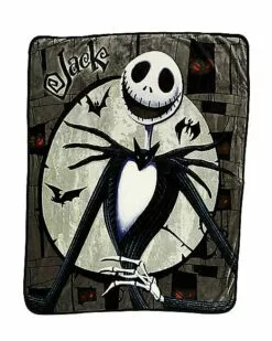 Jack And Sally Reversible Fleece Blanket - The Nightmare Before Christ