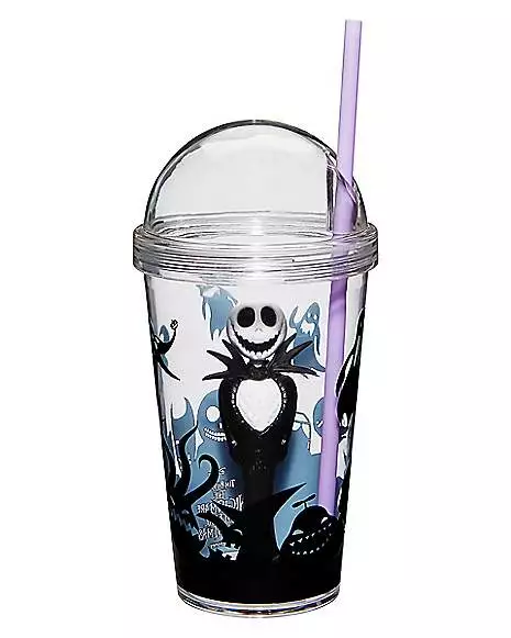 Jack Skellington Cup with Straw - Nightmare Before Christmas Jack Skellington Cup With Straw - Nightmare Before Christmas -Cosplay Shop 01423375 a
