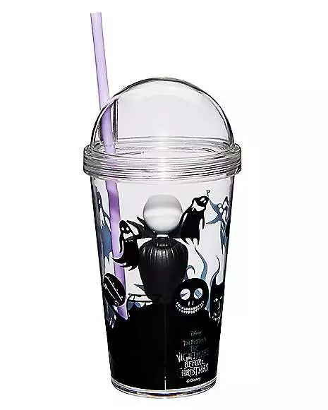 Jack Skellington Cup with Straw - Nightmare Before Christmas Jack Skellington Cup With Straw - Nightmare Before Christmas -Cosplay Shop 01423375 c