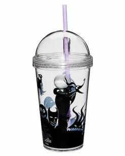 Jack Skellington Cup With Straw - Nightmare Before Christmas 3 Jack Skellington Cup With Straw - Nightmare Before Christmas -Cosplay Shop 01423375 d