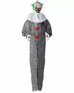 6 Ft Animated Hanging Clown Decoration