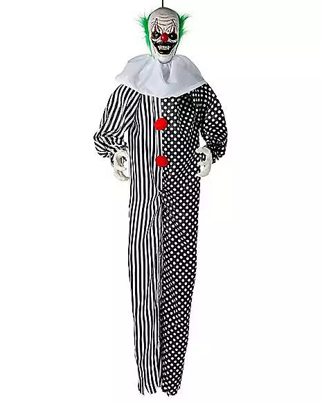 6 Ft Animated Hanging Clown Decoration 6 Ft Animated Hanging Clown Decoration -Cosplay Shop 01437888 b