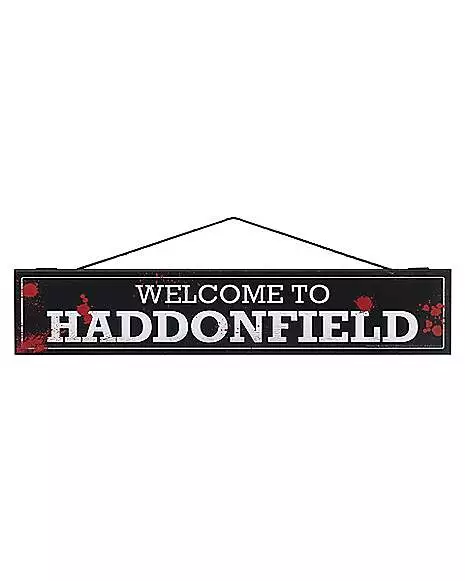 Welcome to Haddonfield Sign - Halloween Welcome To Haddonfield Sign - Halloween -Cosplay Shop 01455856 a