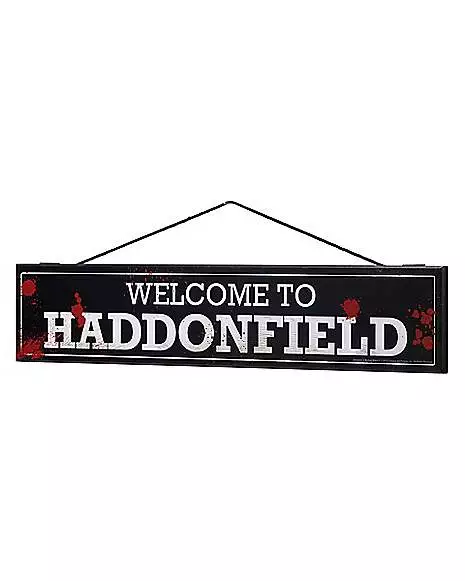 Welcome to Haddonfield Sign - Halloween Welcome To Haddonfield Sign - Halloween -Cosplay Shop 01455856 c