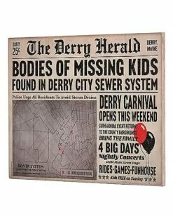 Derry Herald Newspaper Sign - It -Cosplay Shop 01455948 c