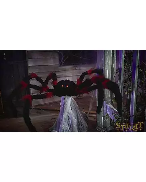 21 Inch LED Red and Black Jumping Spider Animatronic 21 Inch LED Red And Black Jumping Spider Animatronic -Cosplay Shop 01463447 AVS