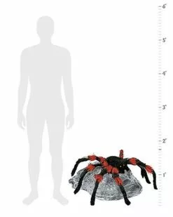 21 Inch LED Black Jumping Spider Animatronic 7 21 Inch LED Black Jumping Spider Animatronic -Cosplay Shop 01463447 b