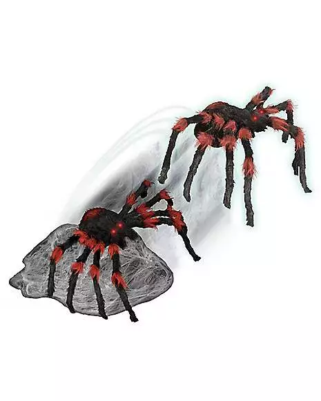 21 Inch LED Red and Black Jumping Spider Animatronic 21 Inch LED Red And Black Jumping Spider Animatronic -Cosplay Shop 01463447 c 1