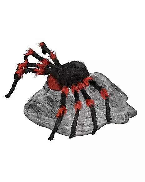 21 Inch LED Red and Black Jumping Spider Animatronic 21 Inch LED Red And Black Jumping Spider Animatronic -Cosplay Shop 01463447 e