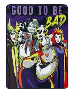 Good To Be Bad Fleece Blanket - Disney Villains