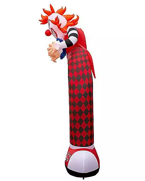 12 Ft LED Scary Clown Archway Inflatable Decoration 12 Ft LED Scary Clown Archway Inflatable Decoration -Cosplay Shop 01476605 d