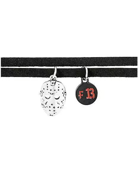 Jason Voorhees Mask Choker Necklace - Friday the 13th Jason Voorhees Mask Choker Necklace - Friday The 13th -Cosplay Shop 01481456 b