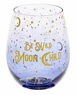 Be Wild Moon Child Stemless Glass - 22 Oz.