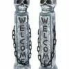 21 Inch Welcome Tombstone Pillars
