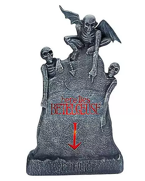 LED Here Lies Beetlejuice Tombstone LED Here Lies Beetlejuice Tombstone -Cosplay Shop 01483189 a