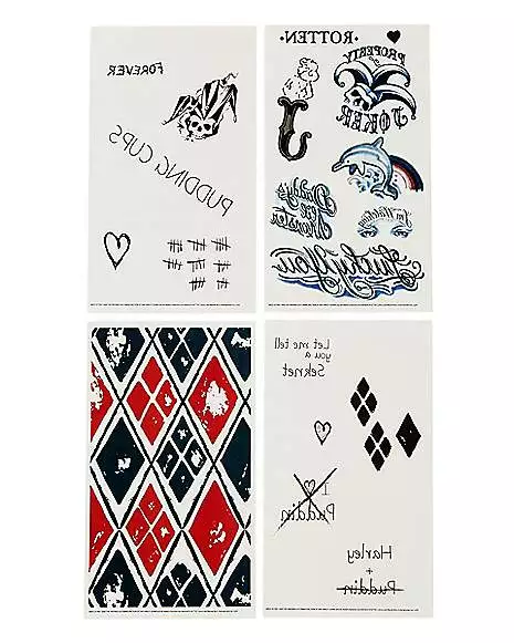 Harley Quinn Tattoo Set - The Suicide Squad Harley Quinn Tattoo Set - The Suicide Squad -Cosplay Shop 01486398 a