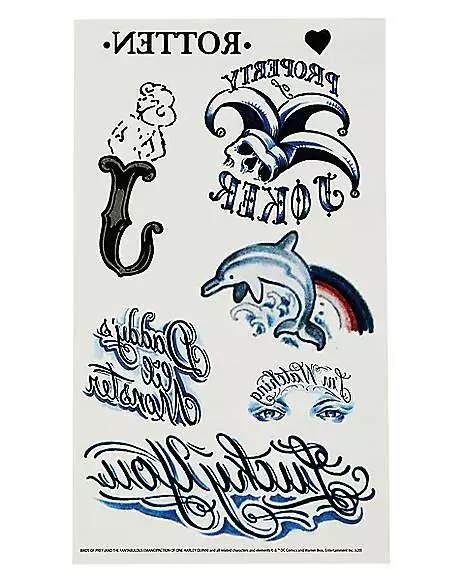 Harley Quinn Tattoo Set - The Suicide Squad Harley Quinn Tattoo Set - The Suicide Squad -Cosplay Shop 01486398 c