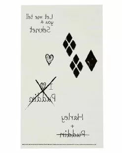 Harley Quinn Tattoo Set - The Suicide Squad 3 Harley Quinn Tattoo Set - The Suicide Squad -Cosplay Shop 01486398 d