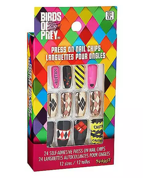 Harley Quinn Press On Nails - Birds of Prey Harley Quinn Press On Nails - Birds Of Prey -Cosplay Shop 01486414 c