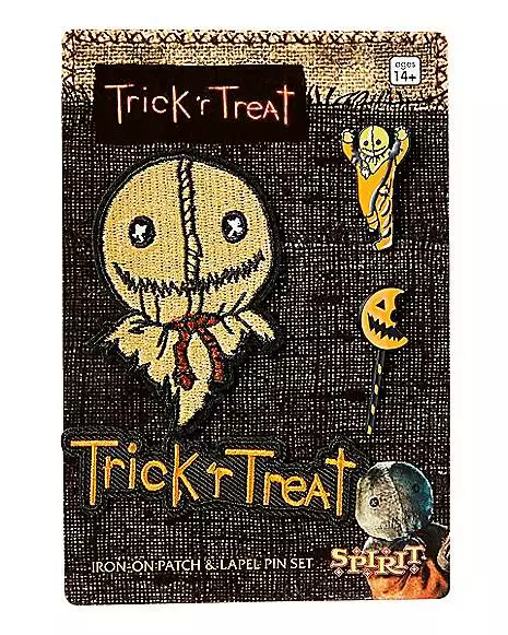 Sam Pin and Patch Set - Trick 'r Treat Sam Pin And Patch Set - Trick 'r Treat -Cosplay Shop 01486471 b