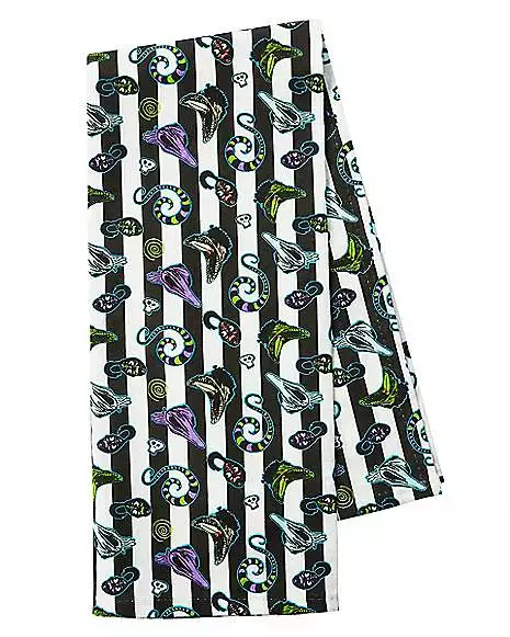 Never Trust the Living Dishtowels 2 Pack - Beetlejuice Never Trust The Living Dishtowels 2 Pack - Beetlejuice -Cosplay Shop 01488014 b