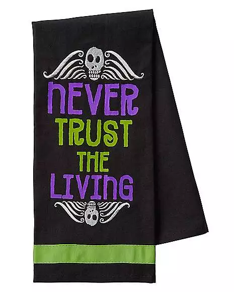 Never Trust the Living Dishtowels 2 Pack - Beetlejuice Never Trust The Living Dishtowels 2 Pack - Beetlejuice -Cosplay Shop 01488014 c