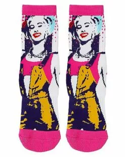 Harley Quinn Face Crew Socks - Birds Of Prey