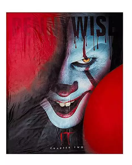 Pennywise Fleece Blanket - It Pennywise Fleece Blanket - It -Cosplay Shop 01492321 a