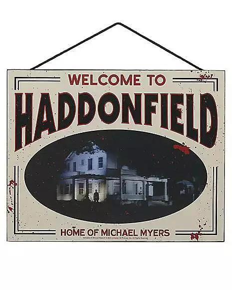Haddonfield Home of Michael Myers Sign - Halloween Haddonfield Home Of Michael Myers Sign - Halloween -Cosplay Shop 01494780 a