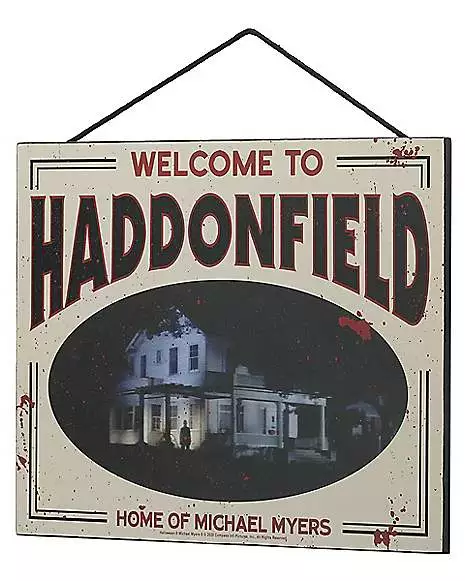 Haddonfield Home of Michael Myers Sign - Halloween Haddonfield Home Of Michael Myers Sign - Halloween -Cosplay Shop 01494780 c