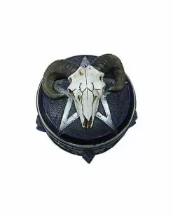 Mystical Arts Ram Skull Trinket Box
