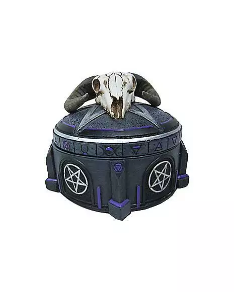 Mystical Arts Ram Skull Trinket Box Mystical Arts Ram Skull Trinket Box -Cosplay Shop 01498252 b