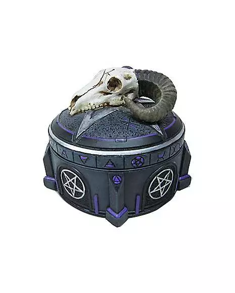 Mystical Arts Ram Skull Trinket Box Mystical Arts Ram Skull Trinket Box -Cosplay Shop 01498252 c