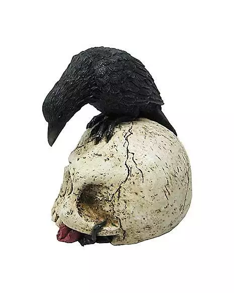 Gothic Noir Raven Skull Table Topper Gothic Noir Raven Skull Table Topper -Cosplay Shop 01502251 b