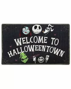 Welcome To HalloweenTown Doormat - The Nightmare Before Christmas