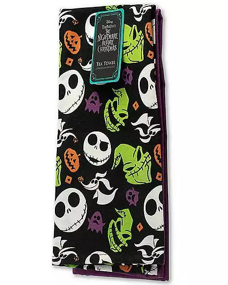 Multi-Pack The Nightmare Before Christmas Faces Dishtowels - 2 Pack Multi-Pack The Nightmare Before Christmas Faces Dishtowels - 2 Pack -Cosplay Shop 01513852 b