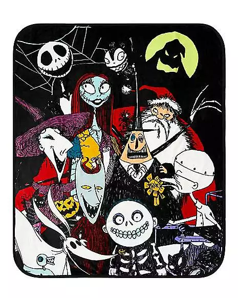 Monster Mash Fleece Blanket - The Nightmare Before Christmas Monster Mash Fleece Blanket - The Nightmare Before Christmas -Cosplay Shop 01513860 a