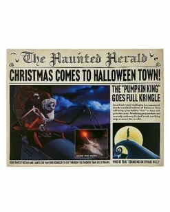 The Haunted Herald Sign - The Nightmare Before Christmas