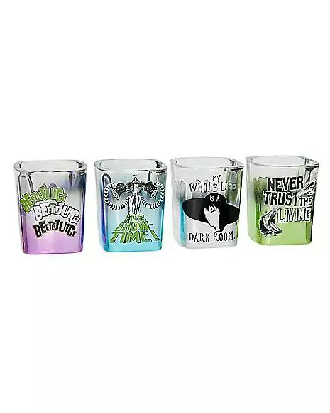 Beetlejuice Mini Glass Set - 4 Pack Beetlejuice Mini Glass Set - 4 Pack -Cosplay Shop 01517374 a
