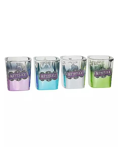 Beetlejuice Mini Glass Set - 4 Pack Beetlejuice Mini Glass Set - 4 Pack -Cosplay Shop 01517374 b