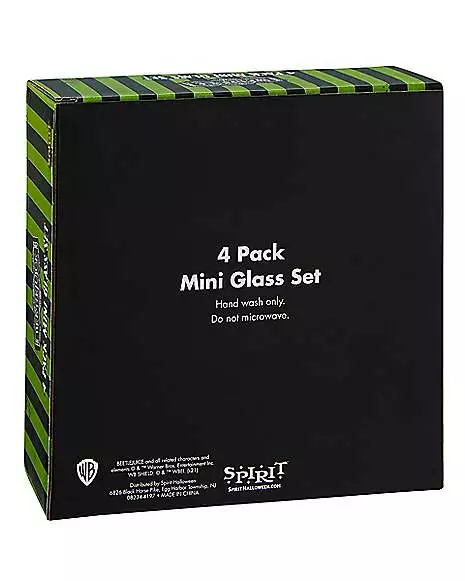 Beetlejuice Mini Glass Set - 4 Pack Beetlejuice Mini Glass Set - 4 Pack -Cosplay Shop 01517374 h